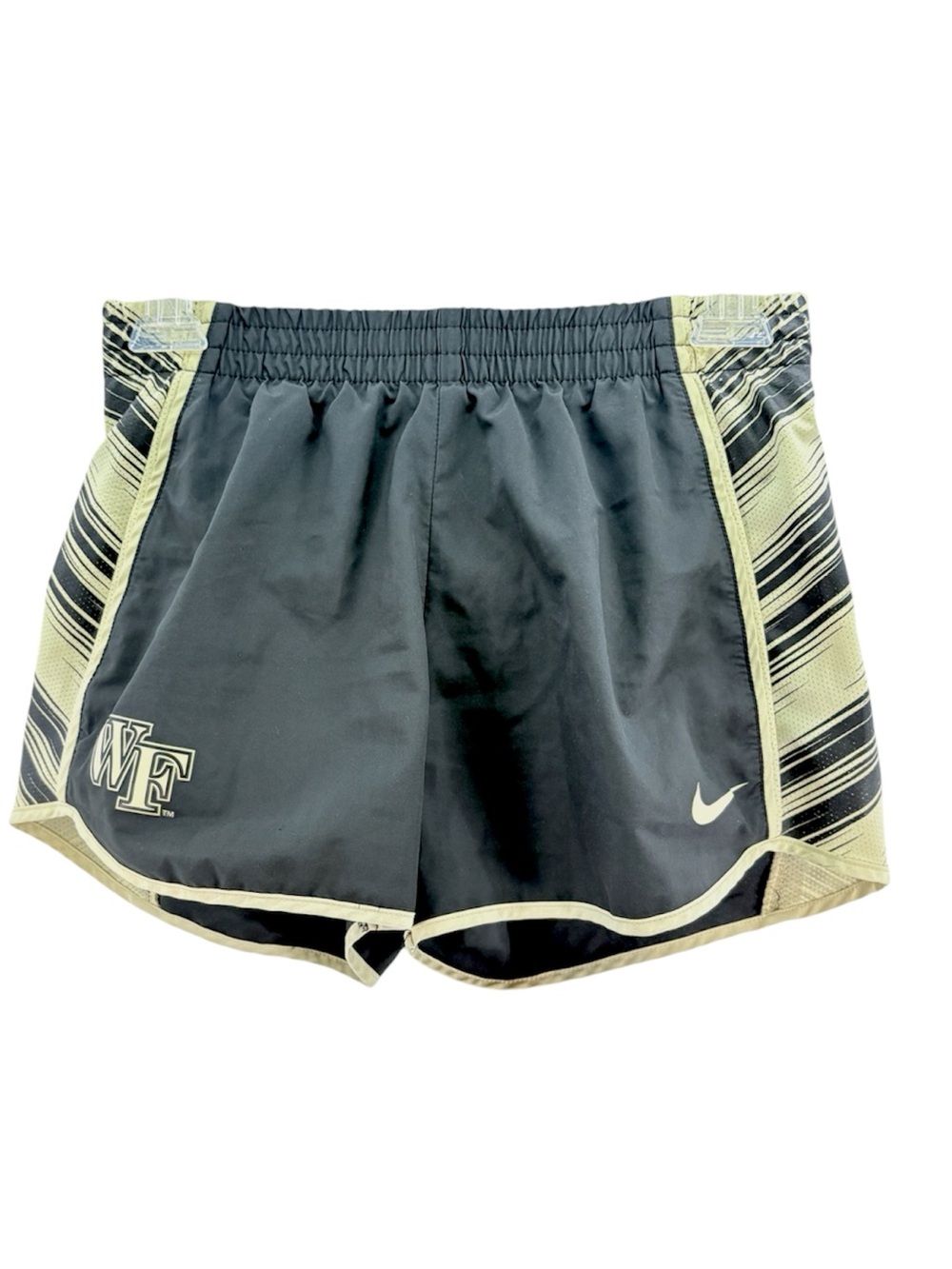 Nike Dri-Fit Wake Forest WFU Gold Black Athletic Running Gym Shorts Size Small